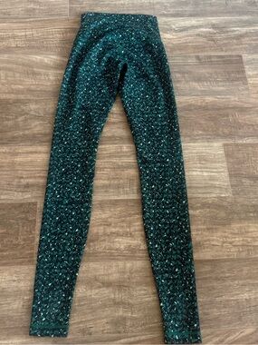 lululemon athletica Dark Green Patterned Leggings